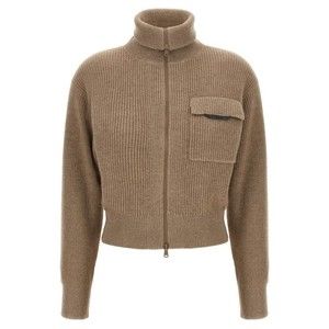 Brunello Cucinelli Shiny Flap Detail Cropped Cardigan - NWT